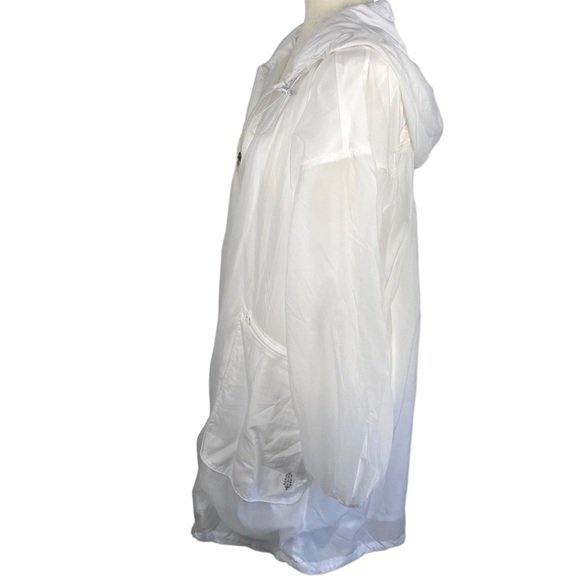 NWT Free people FP movement white lightweight anorak windbreaker long jacket XS - Picture 5 of 13